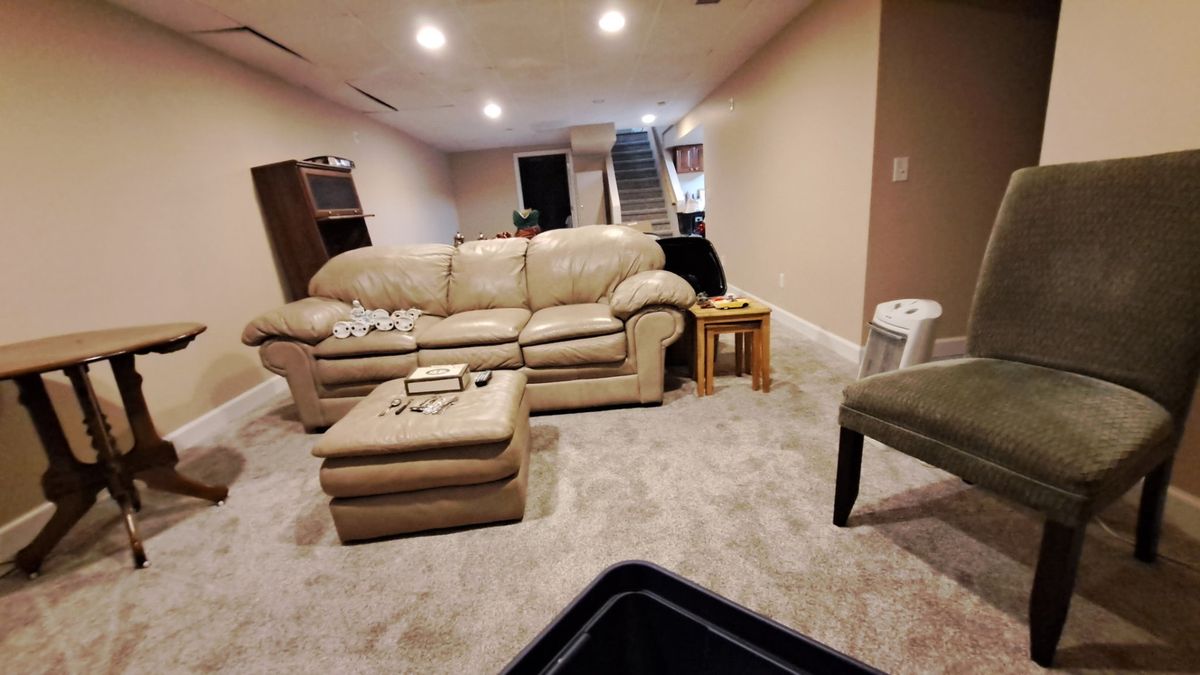 Finished Basement Family Room of 3 Fairfax Dr